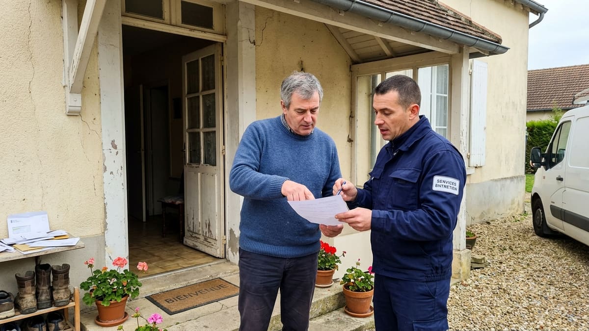 Devis de réparation Velux remis par un professionnel à un propriétaire en France